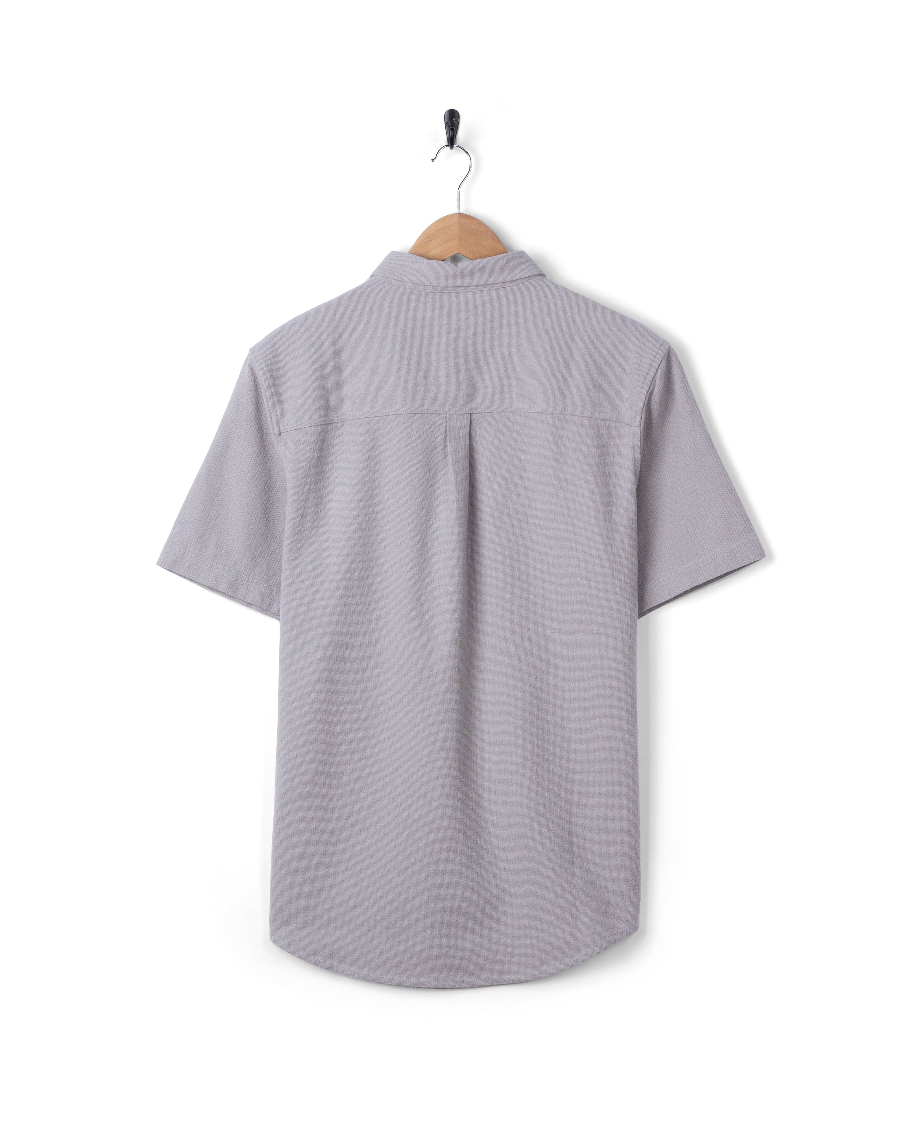 Polperro Mens Short Sleeve Shirt in Grey - Image 5