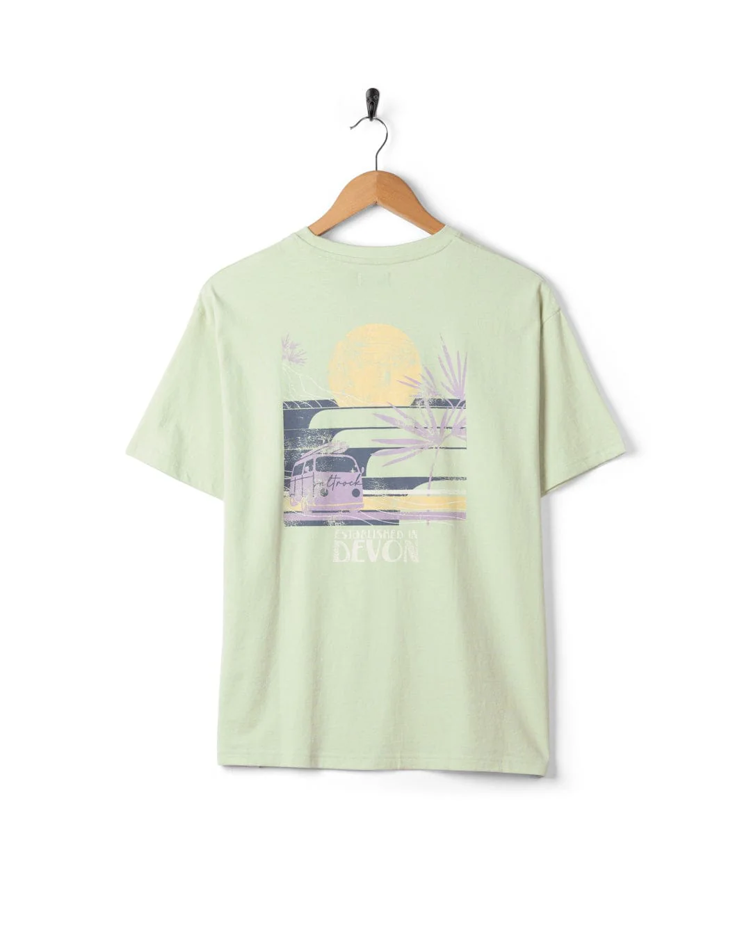 Poster Location Devon Womens Oversized Short Sleeve T-Shirt in Light Green - Image 10