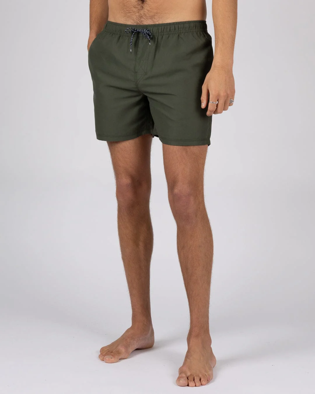 Putts Mens Swimshorts in Dark Green - Image 3