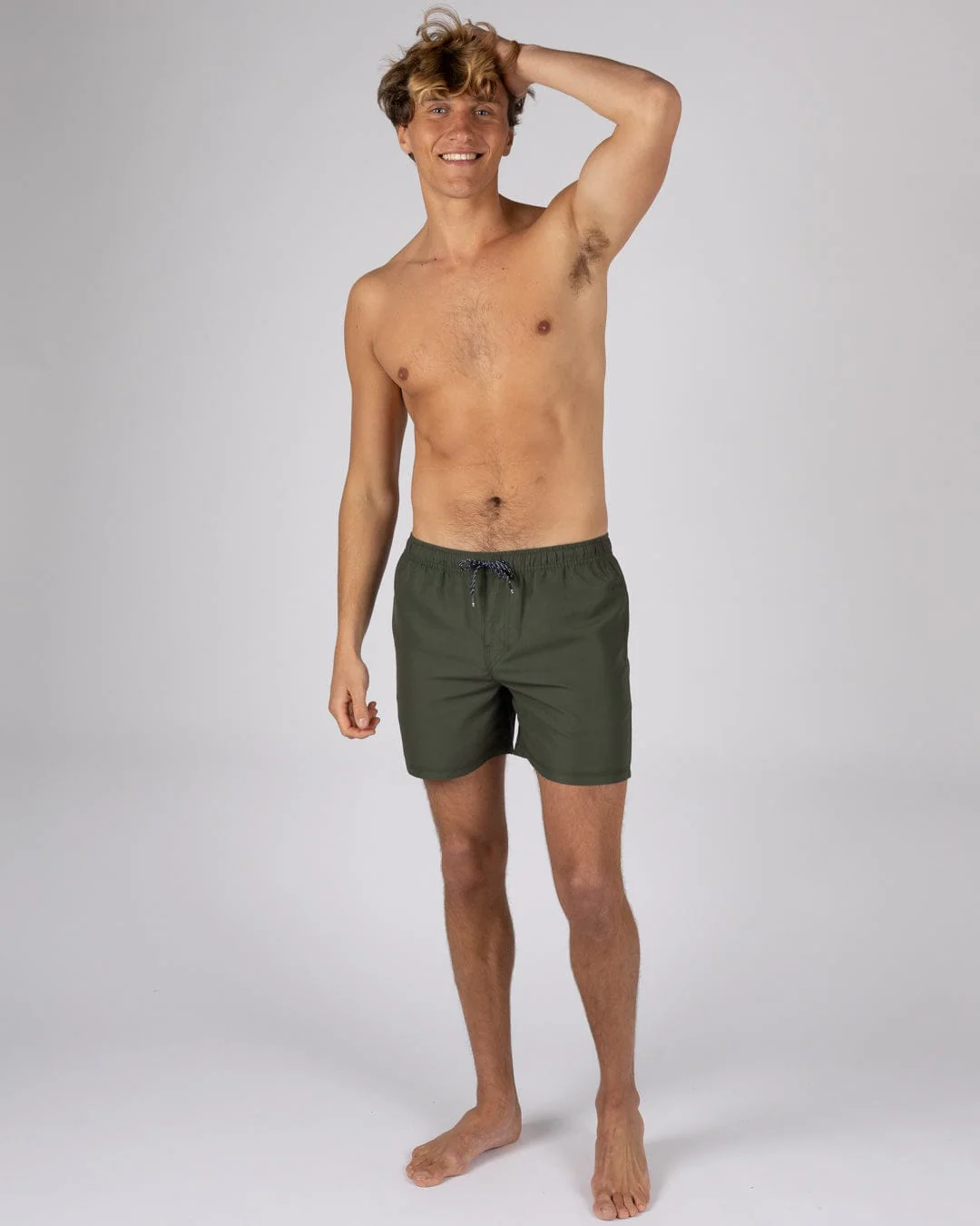 Putts Mens Swimshorts in Dark Green - Image 7