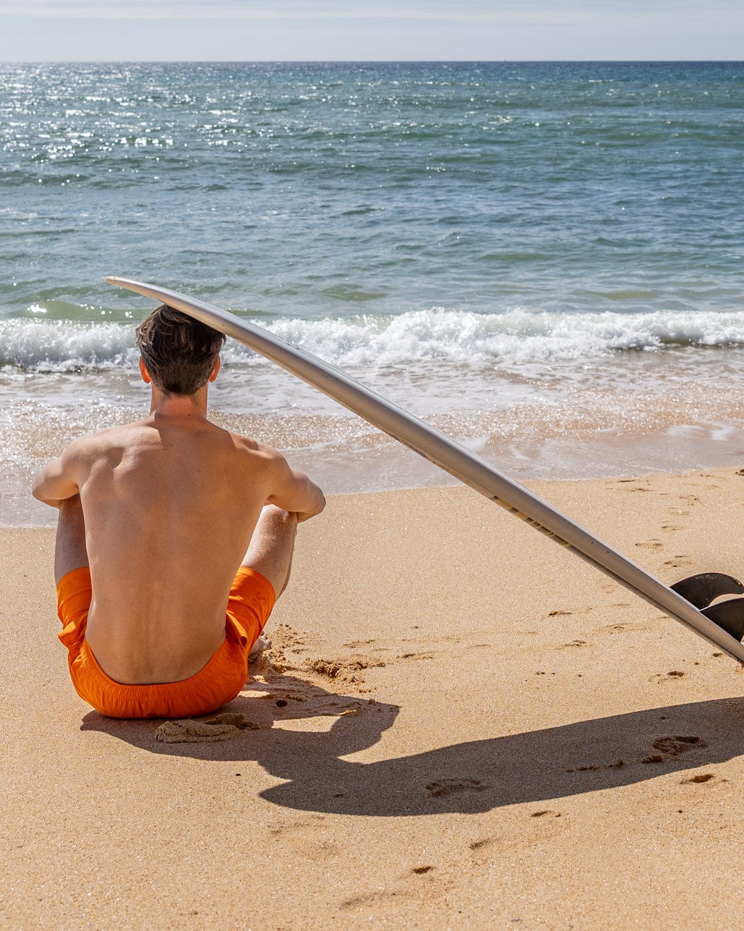 Putts Mens Swimshorts in Orange - Image 13