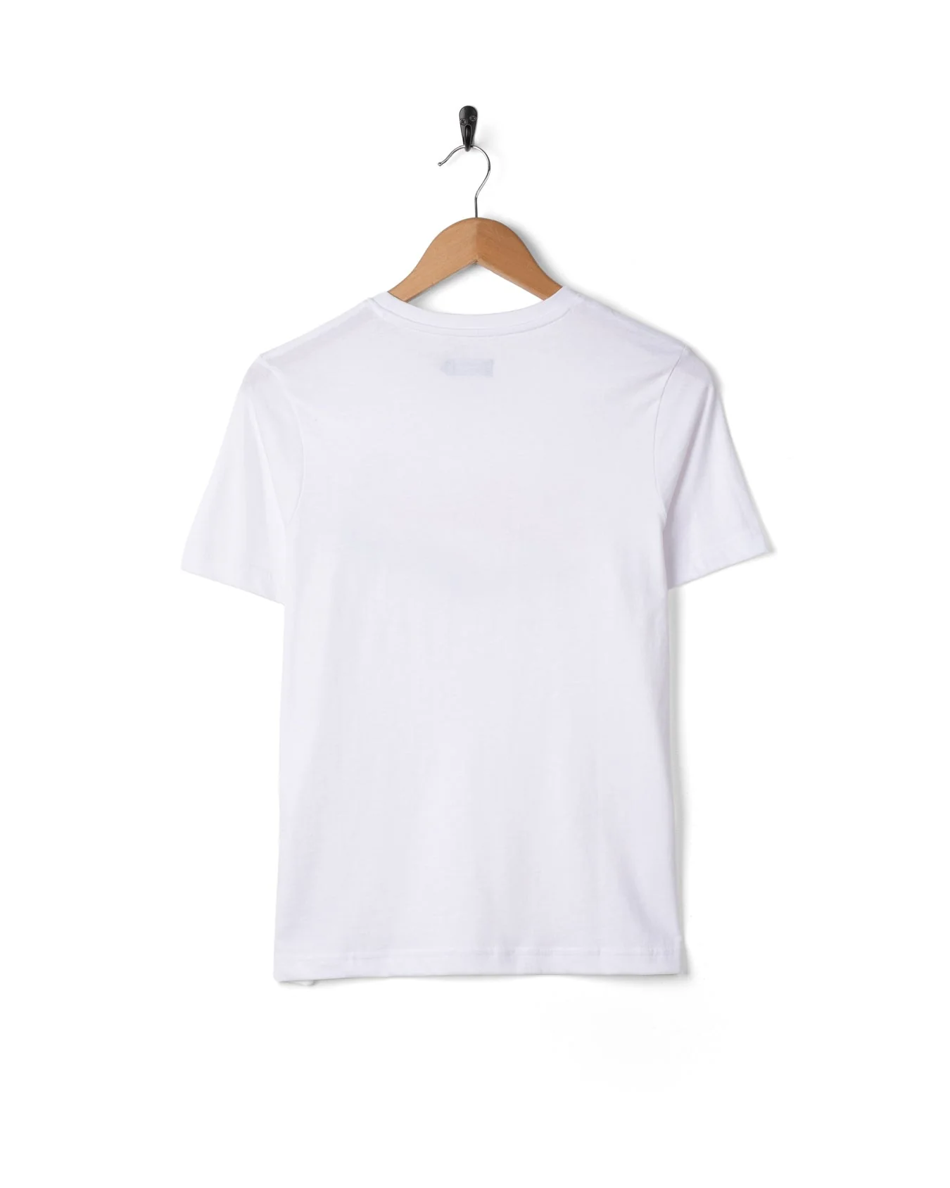 Rainbow Script  Womens Short Sleeve T-Shirt in White - Image 5