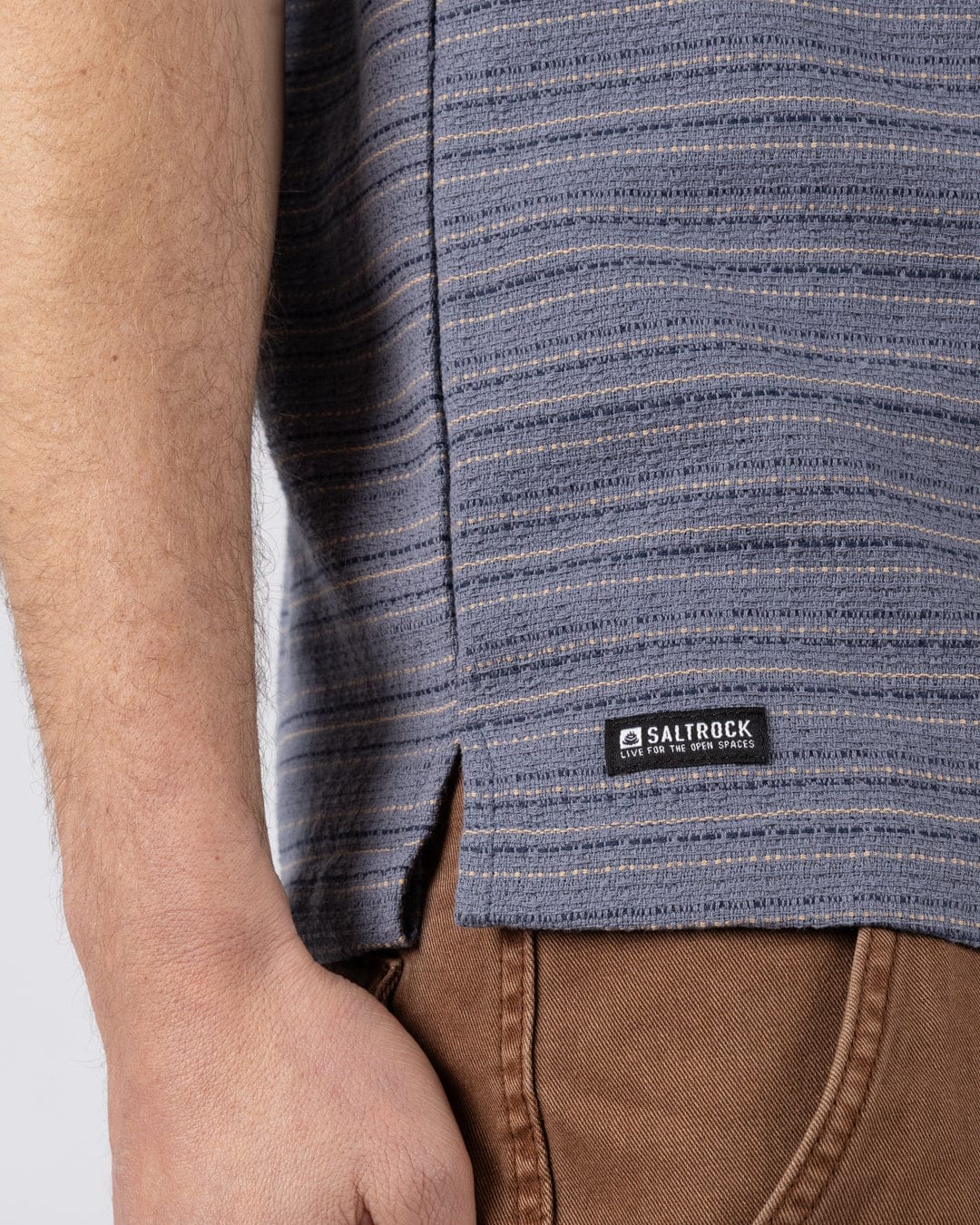 Resort Shirt Mens Short Sleeve Shirt in Blue - Image 8