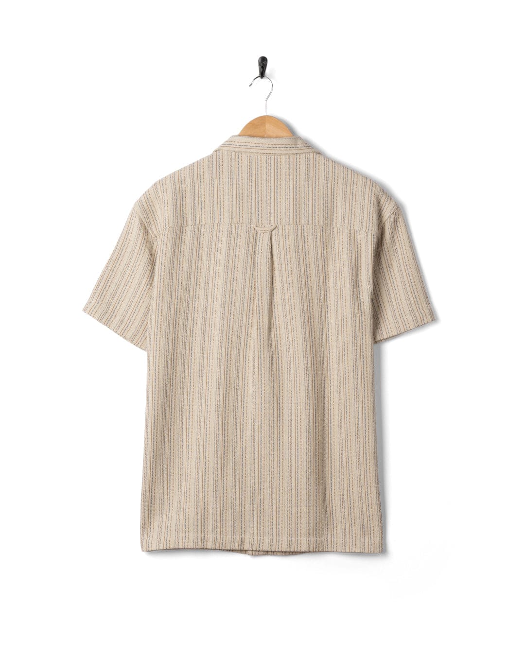 Resort Shirt Mens Short Sleeve Shirt in Cream - Image 7