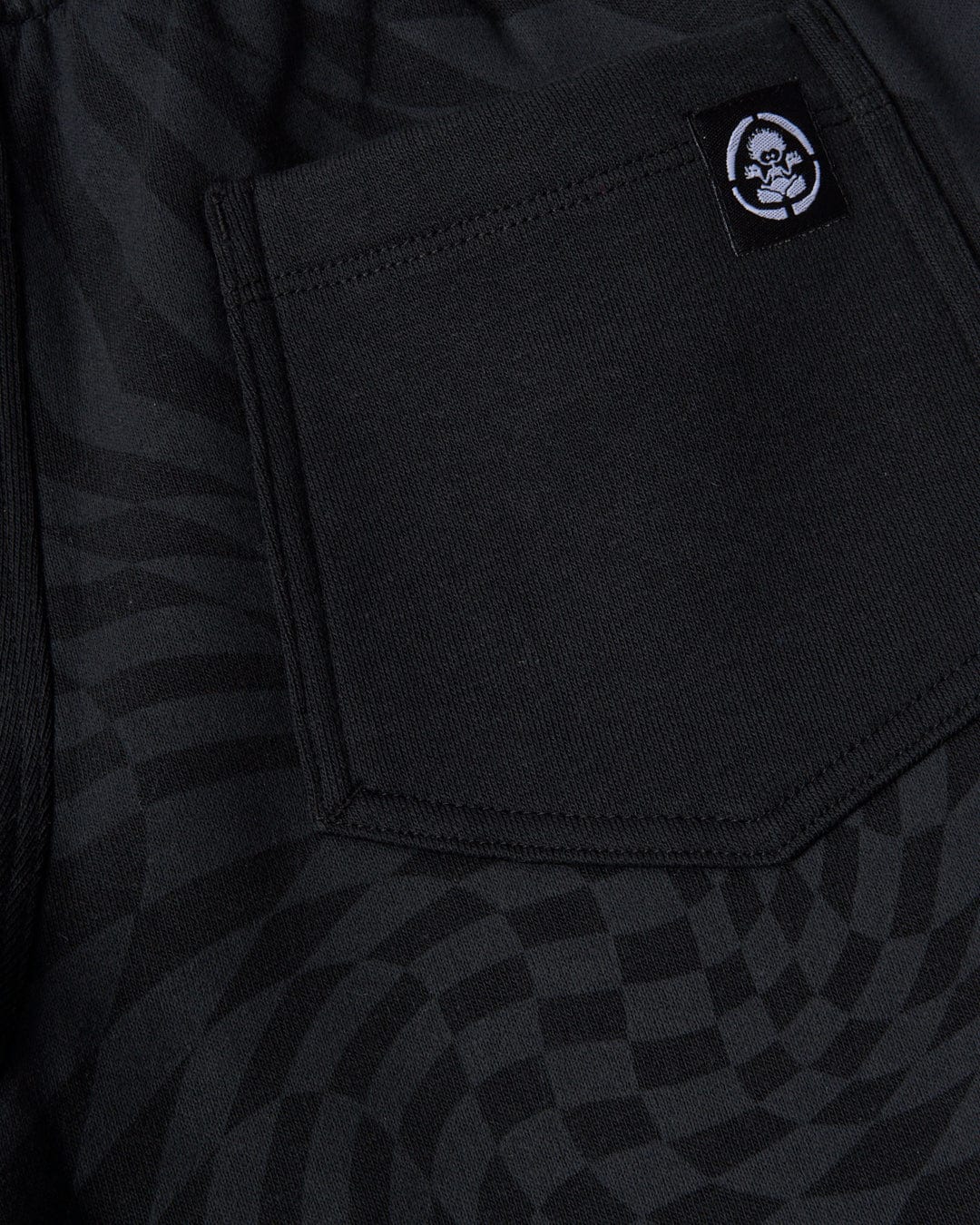 Rip It Recycled Kids Sweatshort in Black - Image 4