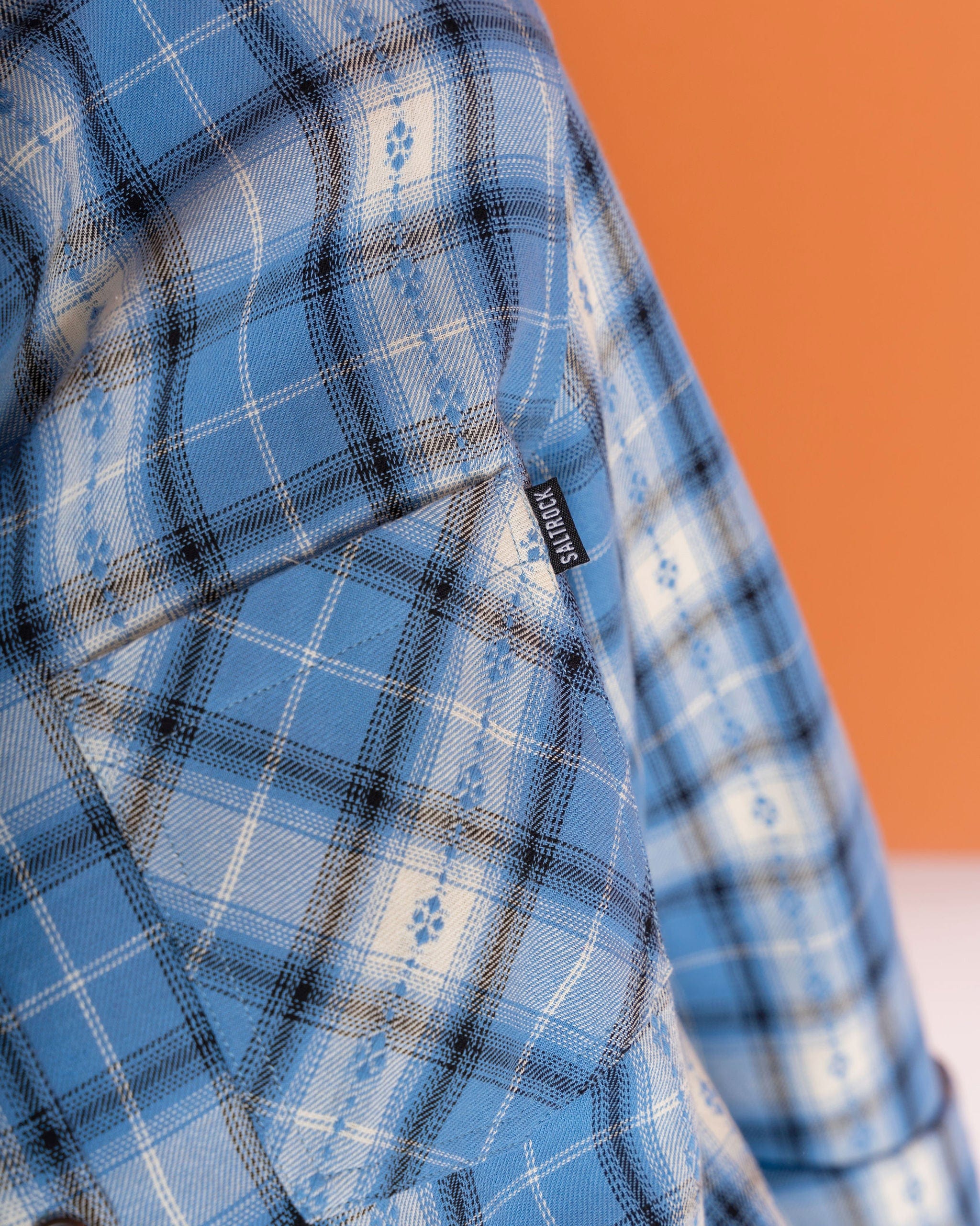 Roxanne  Womens Longline Shirt in Blue - Image 3