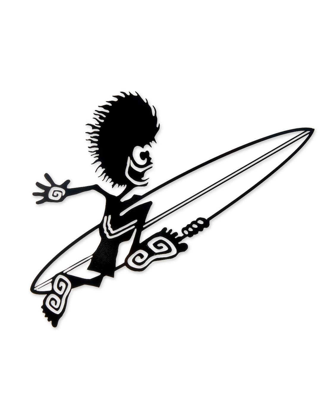 Running Man Classic Van Sticker in Black - Image 2