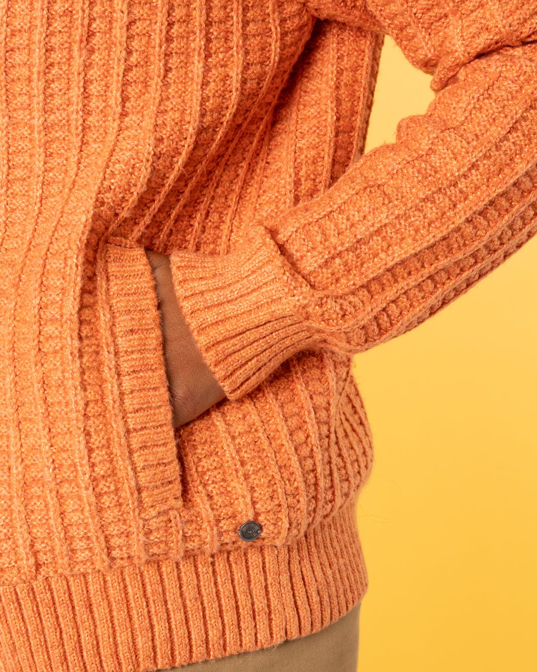 Rupa Womens Borg Lined Knit in Orange - Image 9