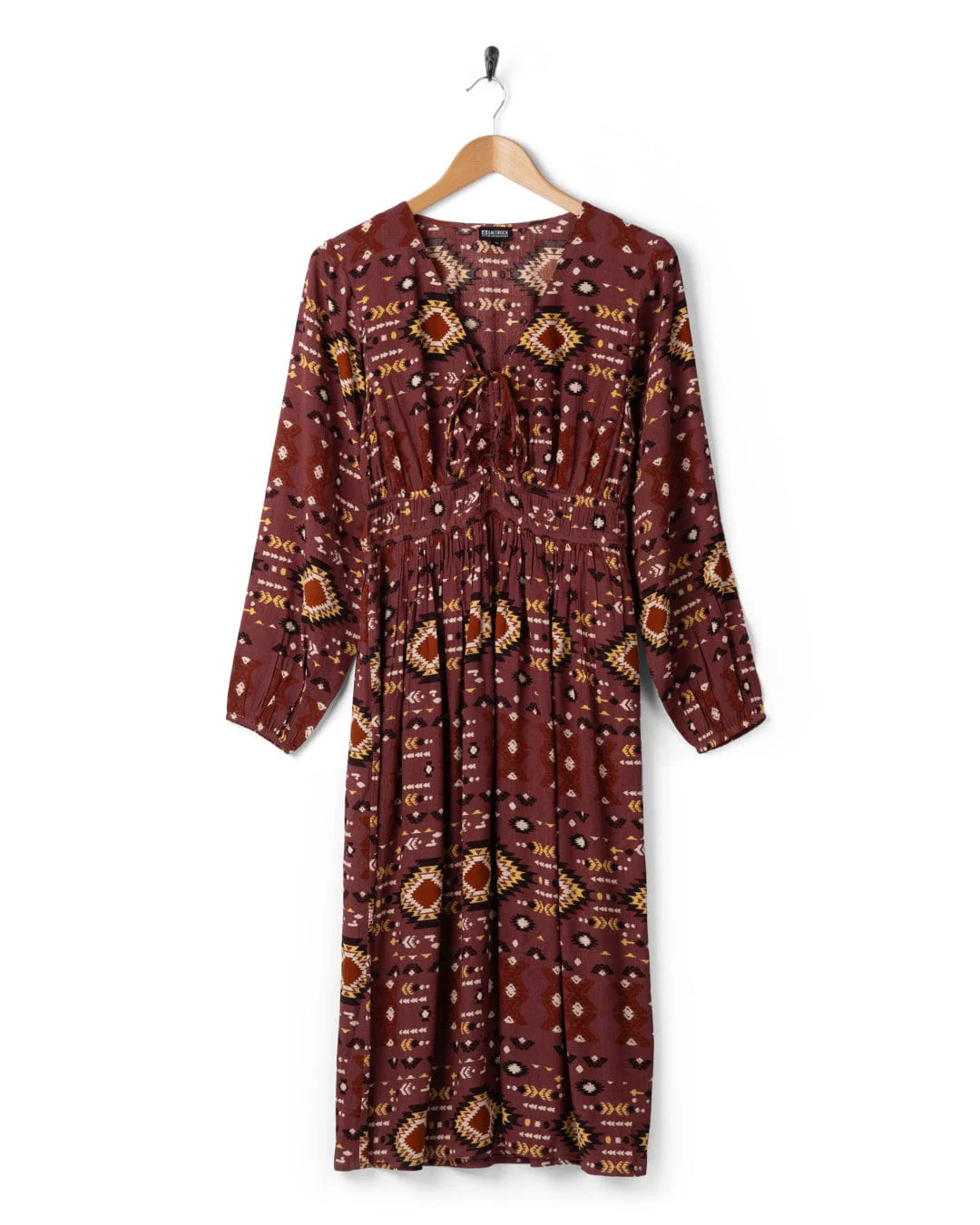 Sabina Womens Midi Dress in Dark Pink - Image 7