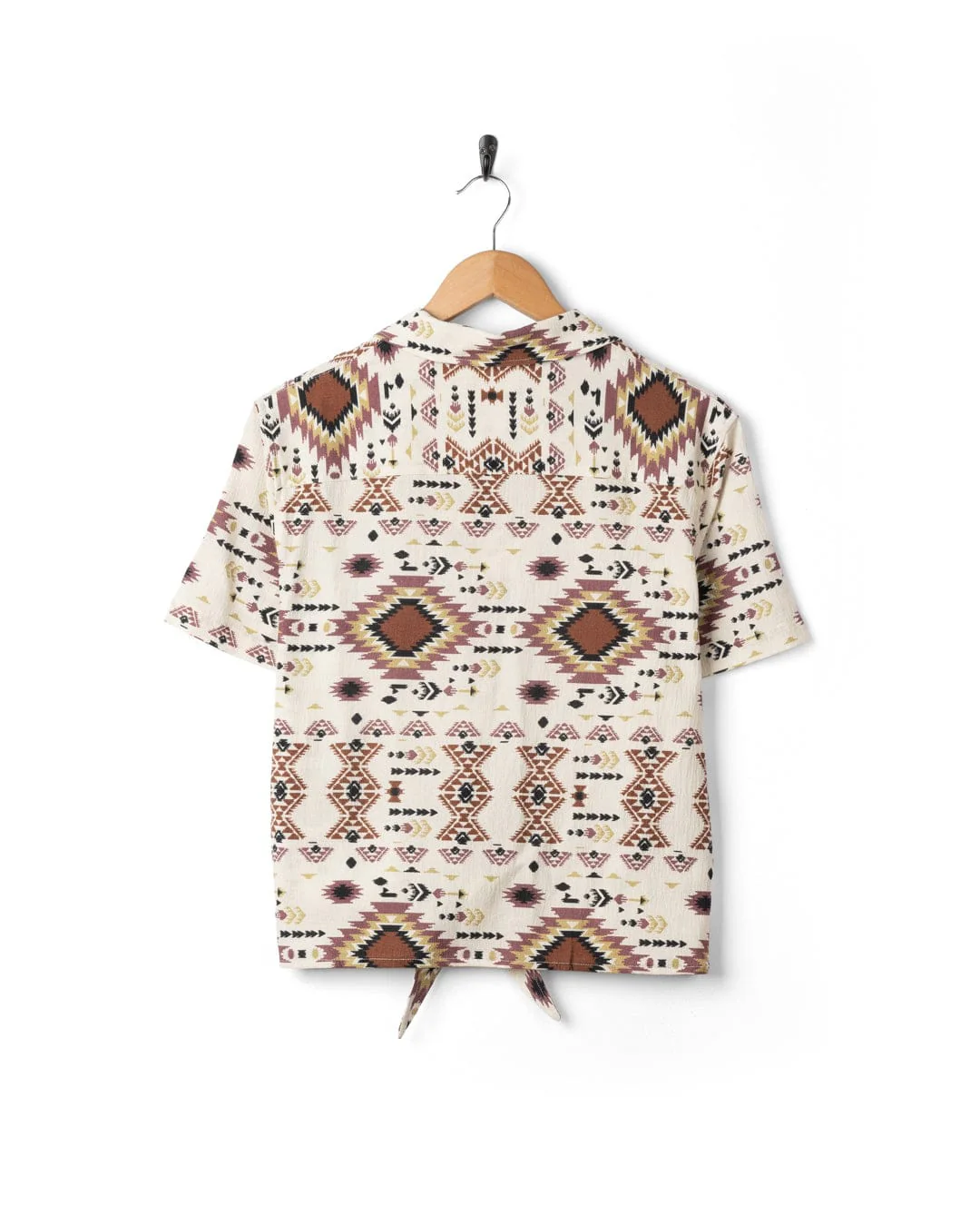 Sabina Womens Short Sleeve Shirt in Cream - Image 13