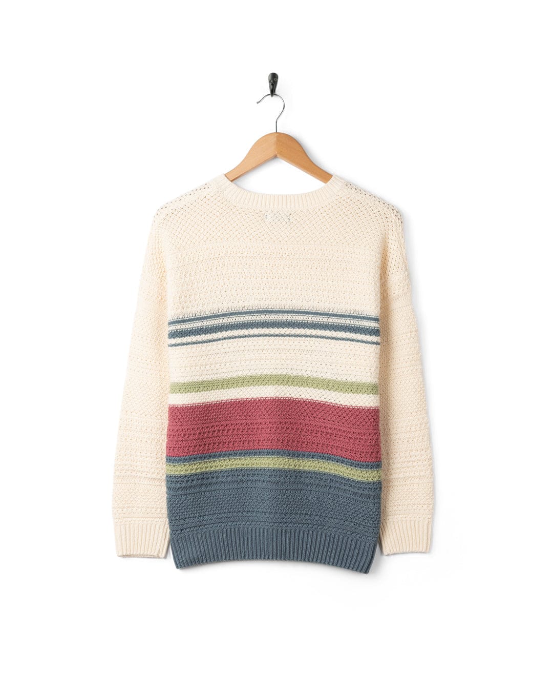 Sable Womens Long Sleeve Jumper in Cream - Image 9