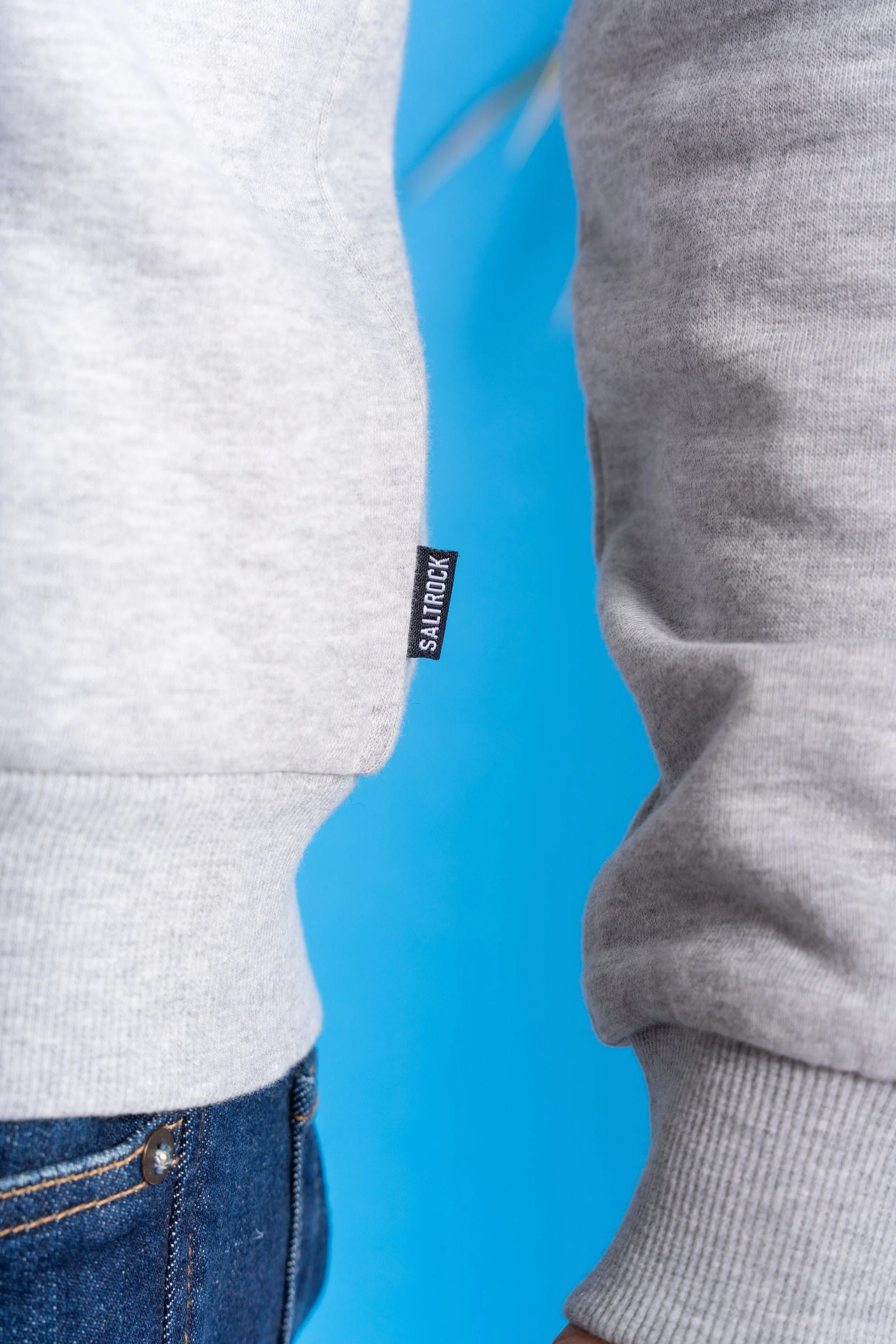 Essential Mens Fur Lined Zip Hoodie in Grey - Image 8