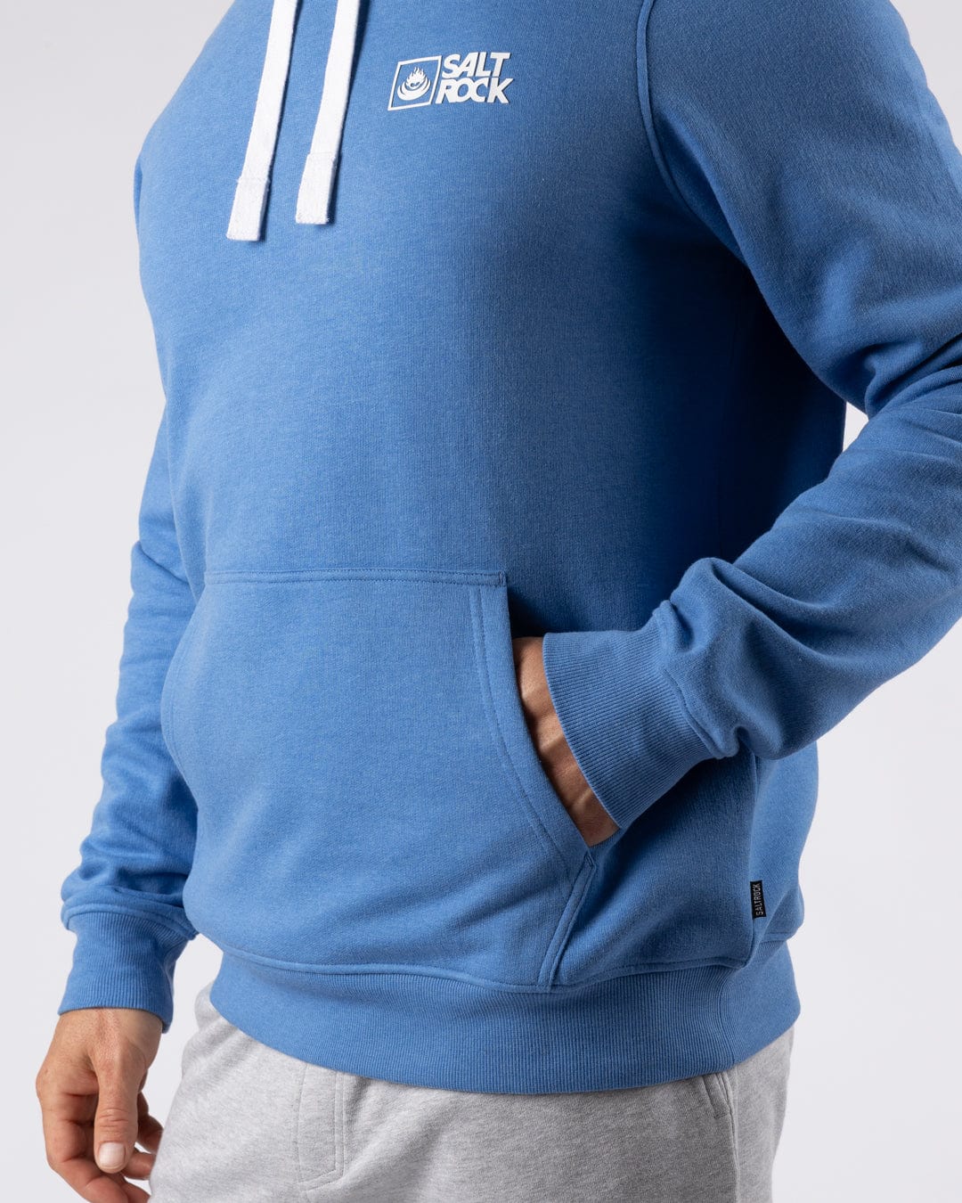 Essential Mens Pop Hoodie in Blue - Image 5