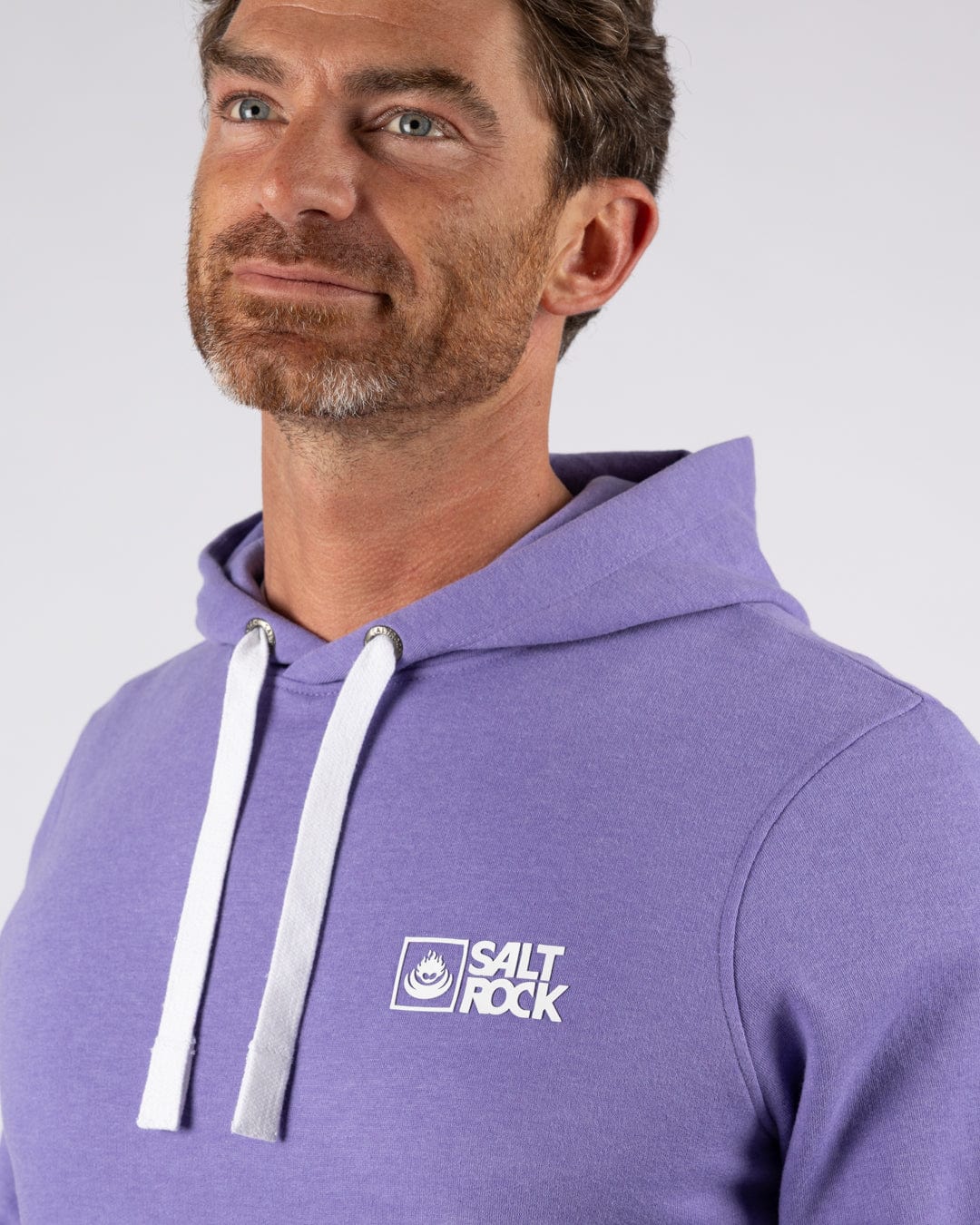 Essential Mens Pop Hoodie in Purple - Image 3
