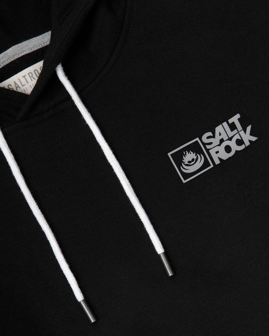 Essential Mens Pop Hoodie in Black - Image 8