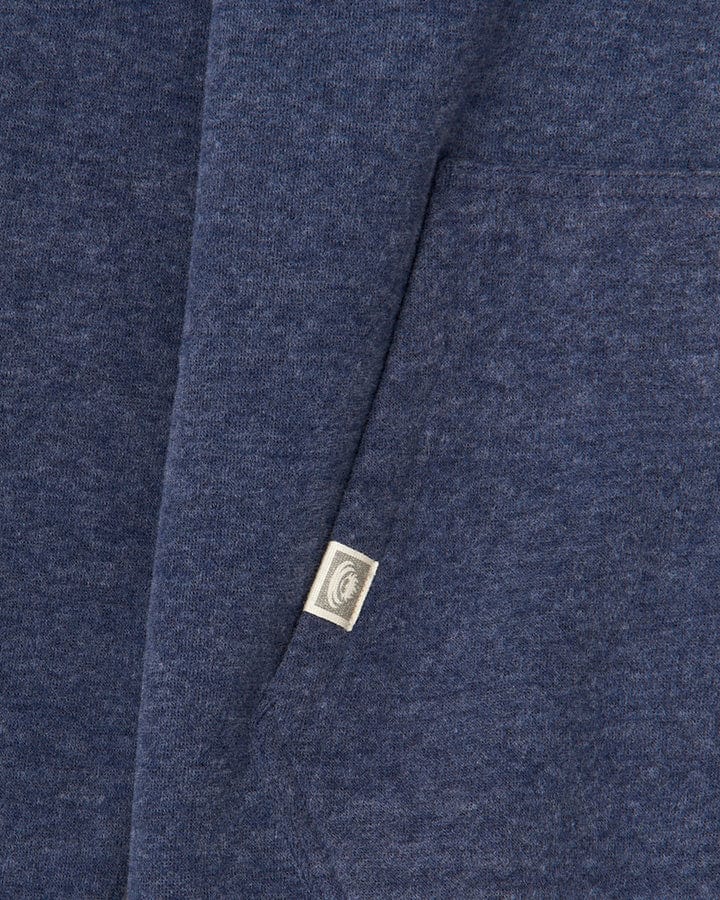 Essential Mens Pop Hood in Blue Marl - Image 7