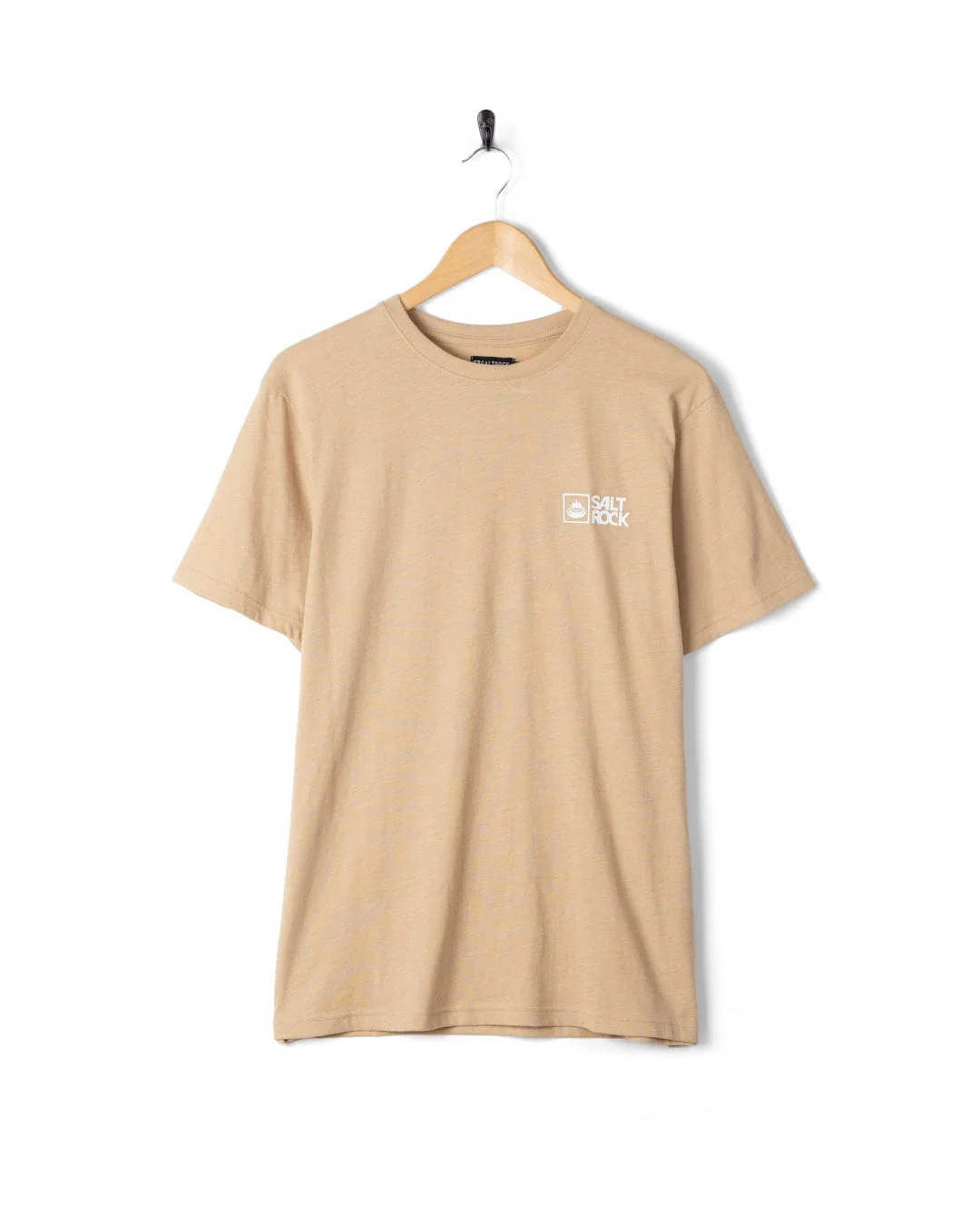 Essential Mens Short Sleeve T-Shirt in Beige - Image 2