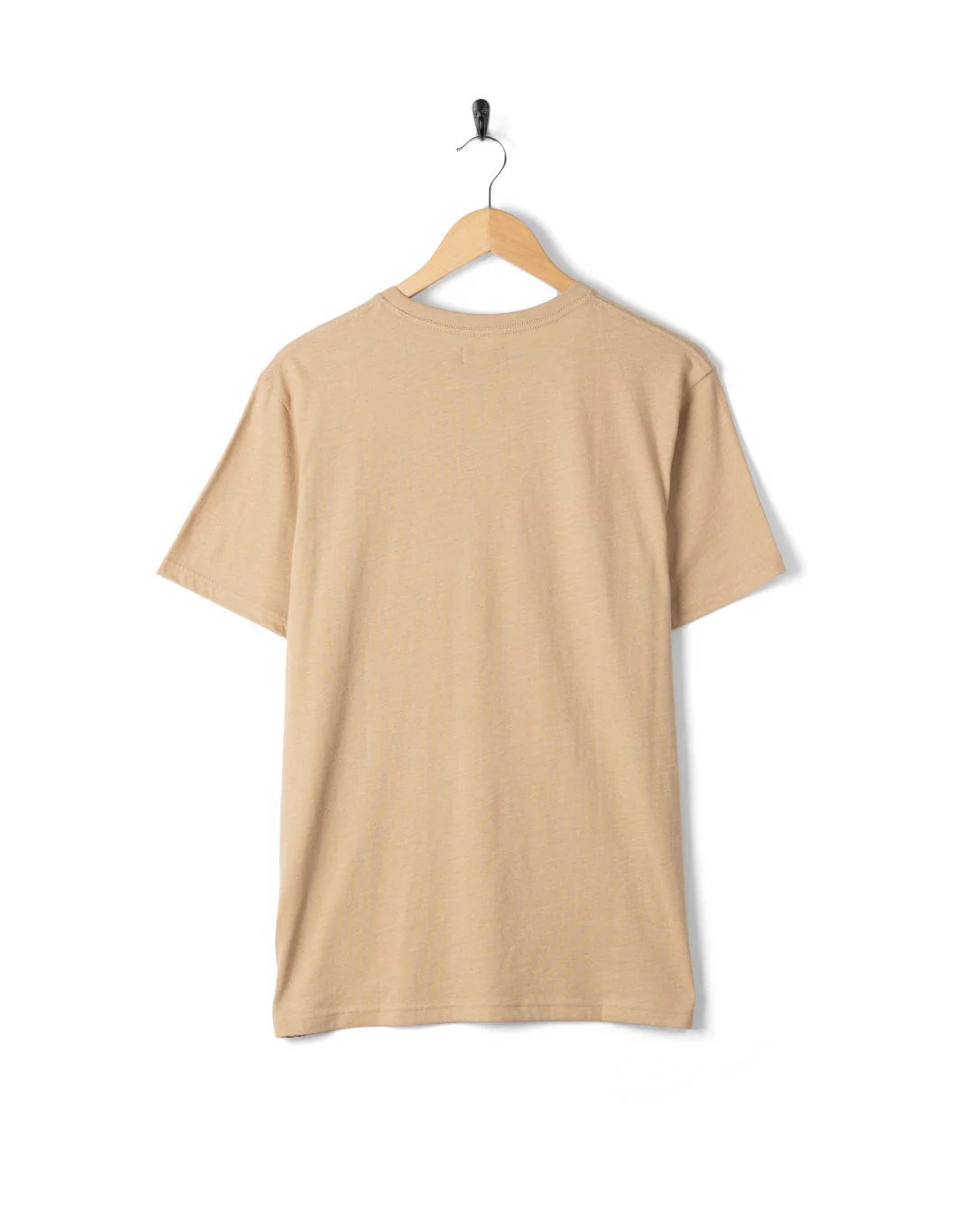 Essential Mens Short Sleeve T-Shirt in Beige - Image 6