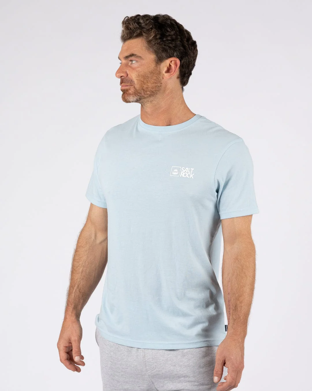 Essential Mens Short Sleeve T-Shirt in Light Blue