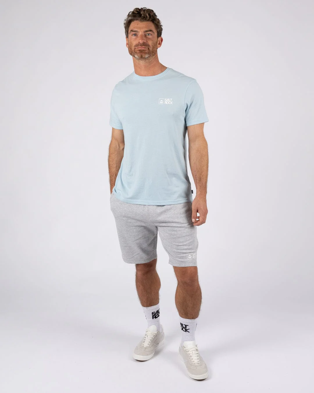 Essential Mens Short Sleeve T-Shirt in Light Blue - Image 8