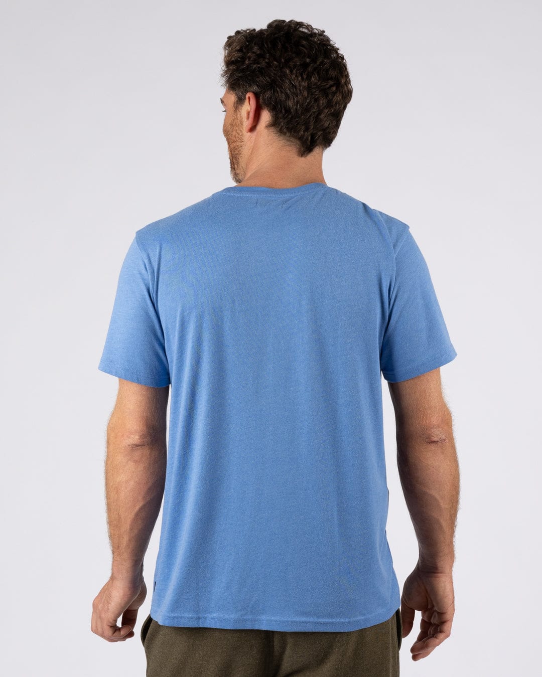Essential Mens Short Sleeve T-Shirt in Bright Blue - Image 5