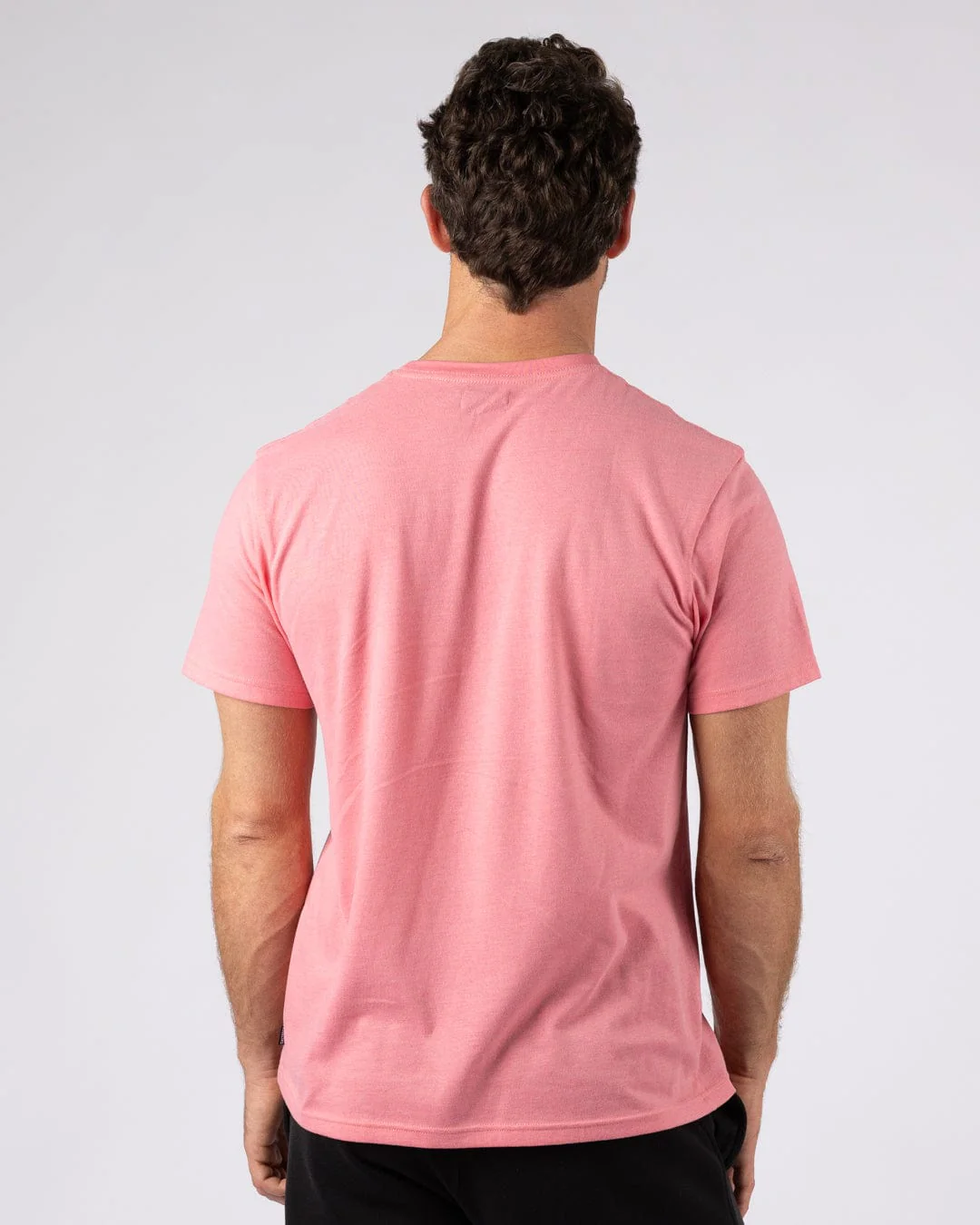 Essential Mens Short Sleeve T-Shirt in Pink - Image 4