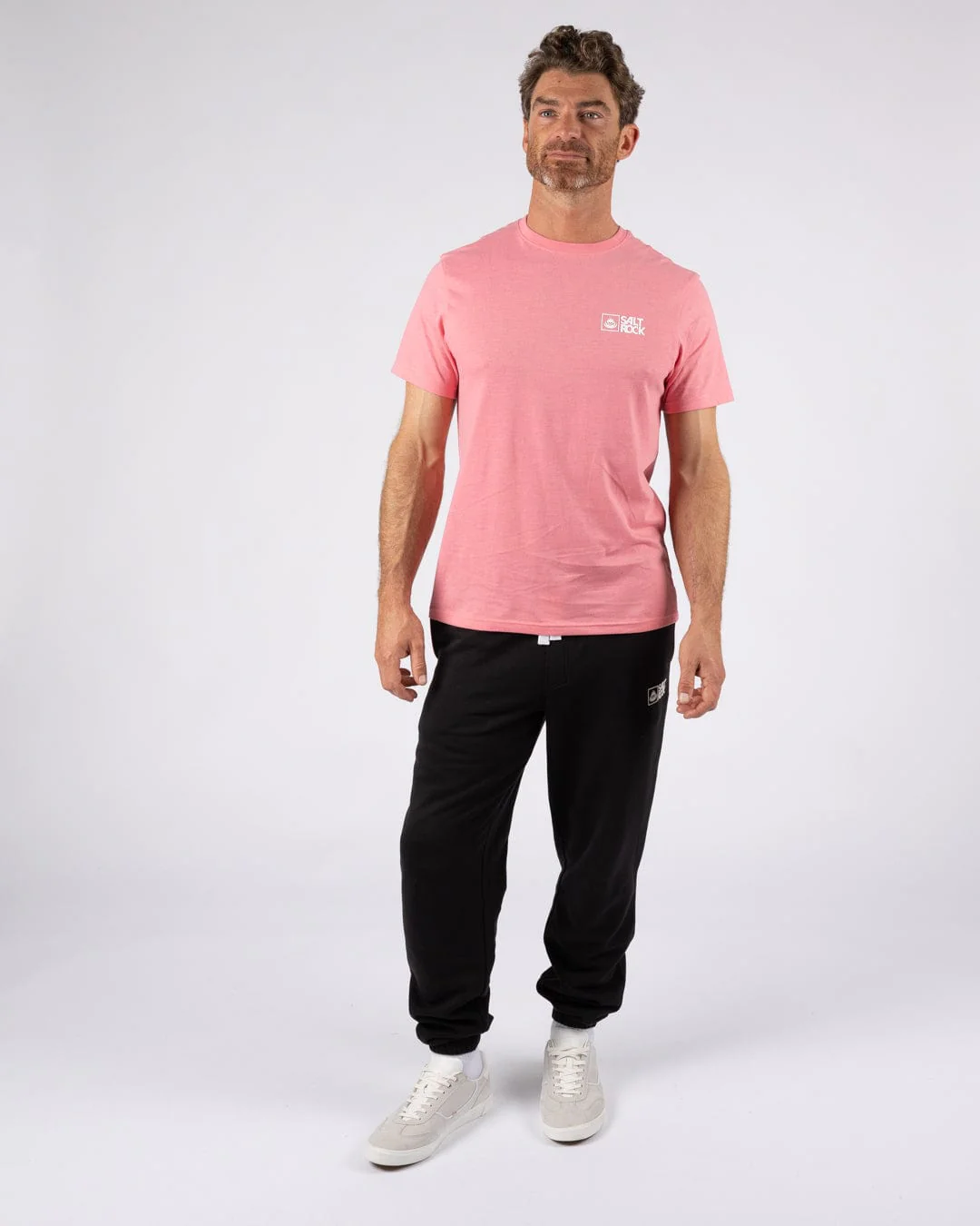 Essential Mens Short Sleeve T-Shirt in Pink - Image 5