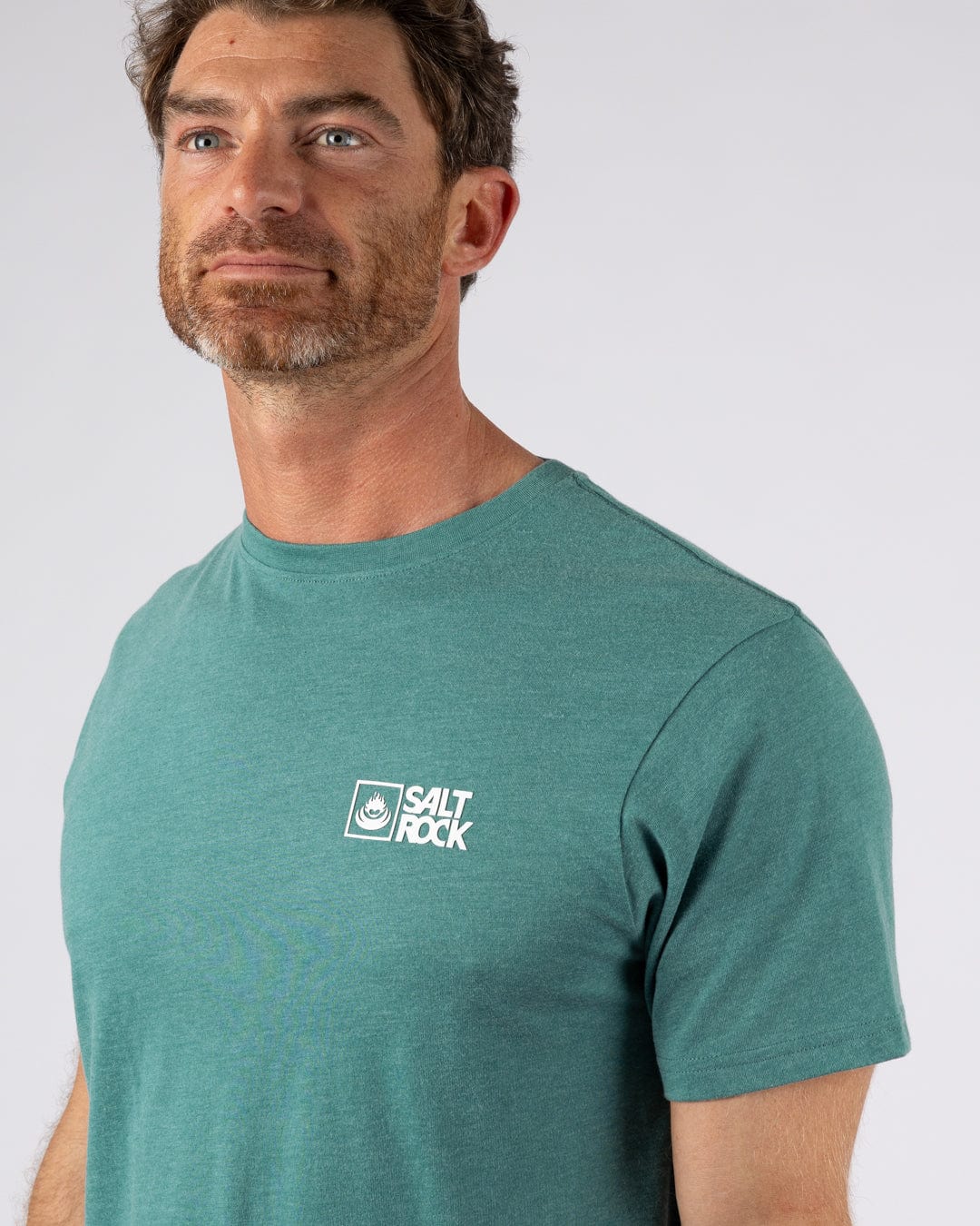 Essential Mens Short Sleeve T-Shirt in Teal - Image 4