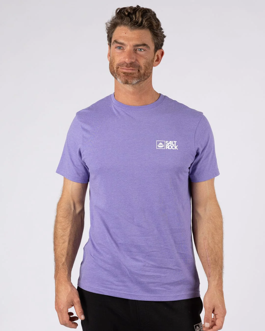 Essential Mens Short Sleeve T-Shirt in Purple