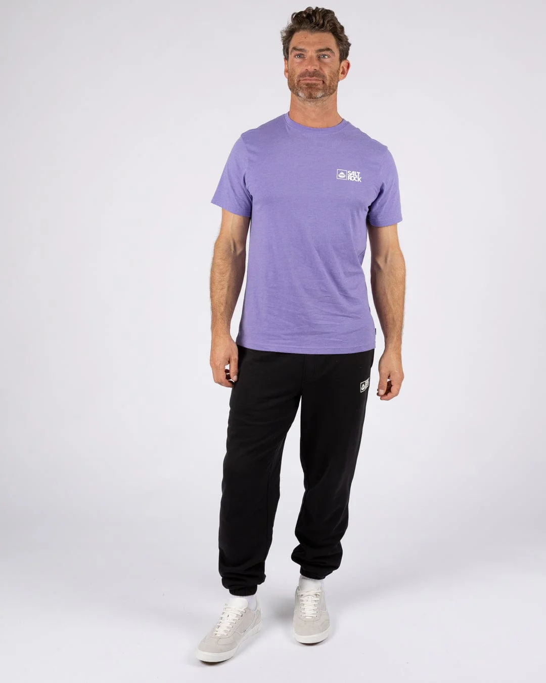Essential Mens Short Sleeve T-Shirt in Purple - Image 4