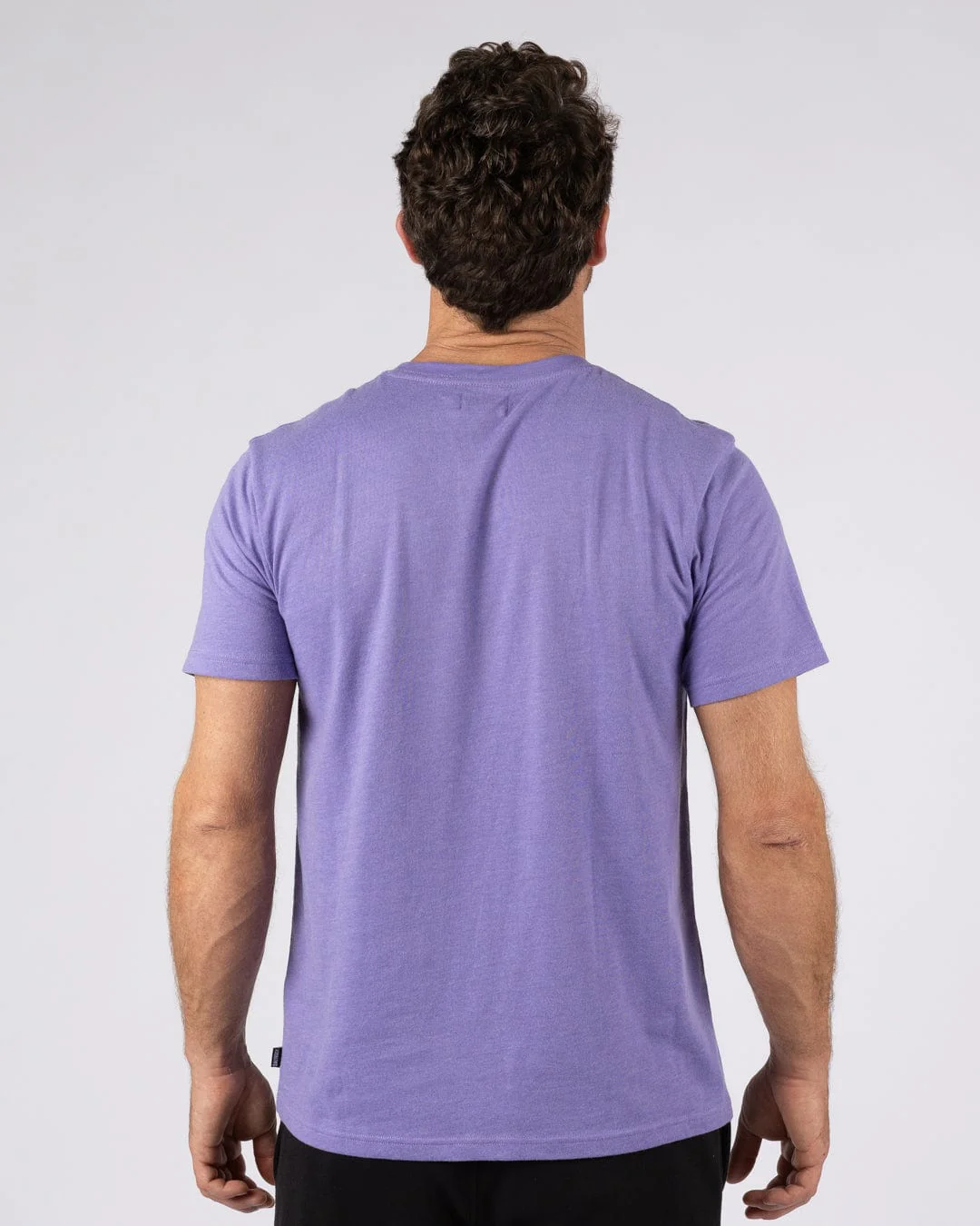 Essential Mens Short Sleeve T-Shirt in Purple - Image 5