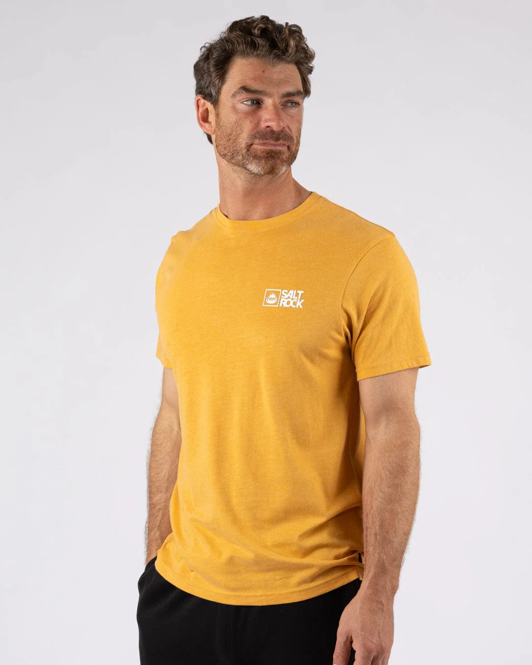 Essential Mens Short Sleeve T-Shirt in Yellow