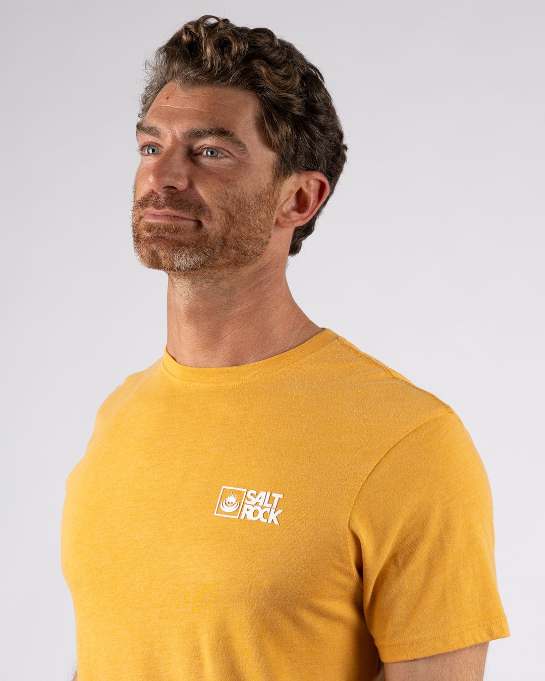 Essential Mens Short Sleeve T-Shirt in Yellow - Image 2