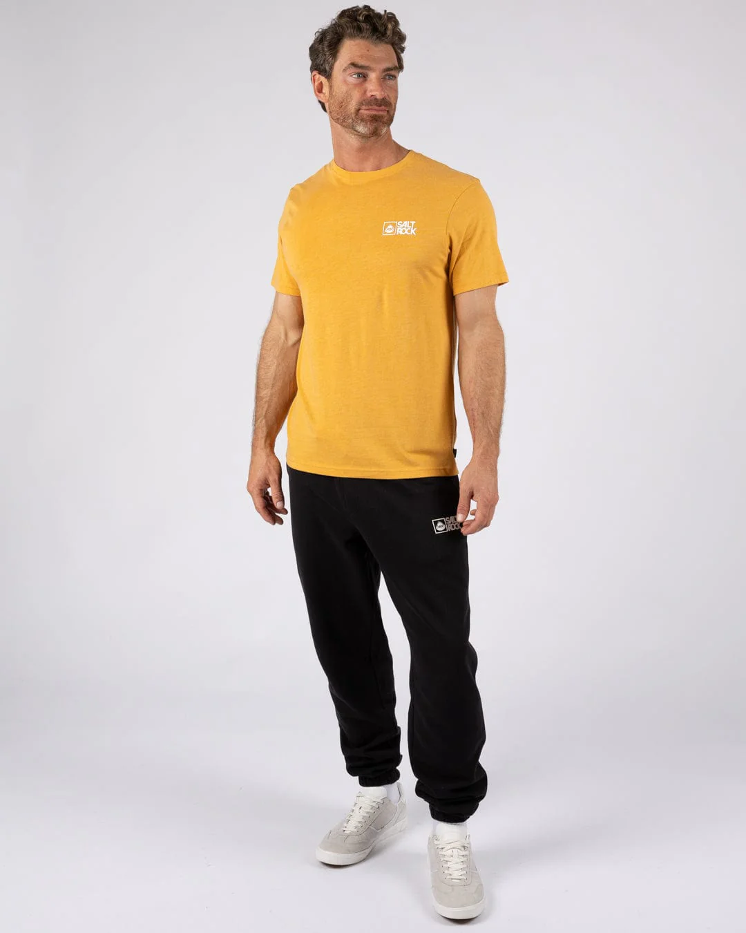 Essential Mens Short Sleeve T-Shirt in Yellow - Image 3