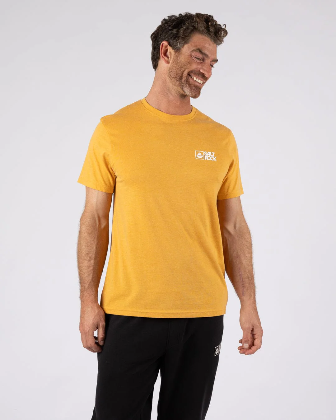 Essential Mens Short Sleeve T-Shirt in Yellow - Image 4