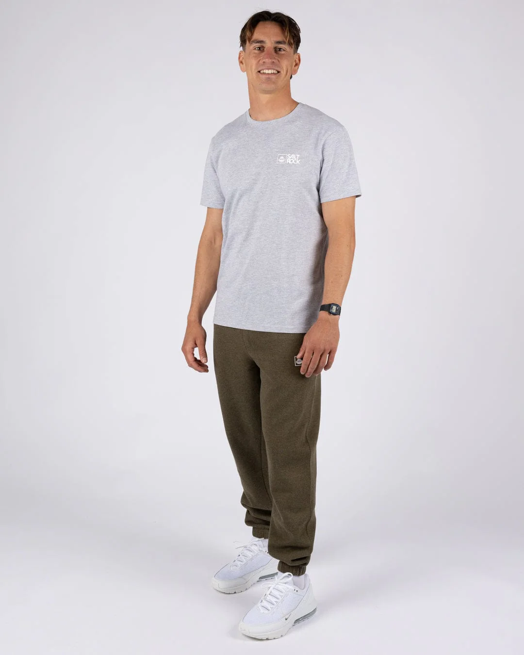 Essential Mens Short Sleeve T-Shirt in Grey - Image 3