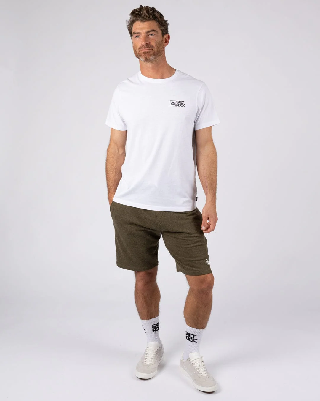 Essential Mens Short Sleeve T-Shirt in White - Image 3
