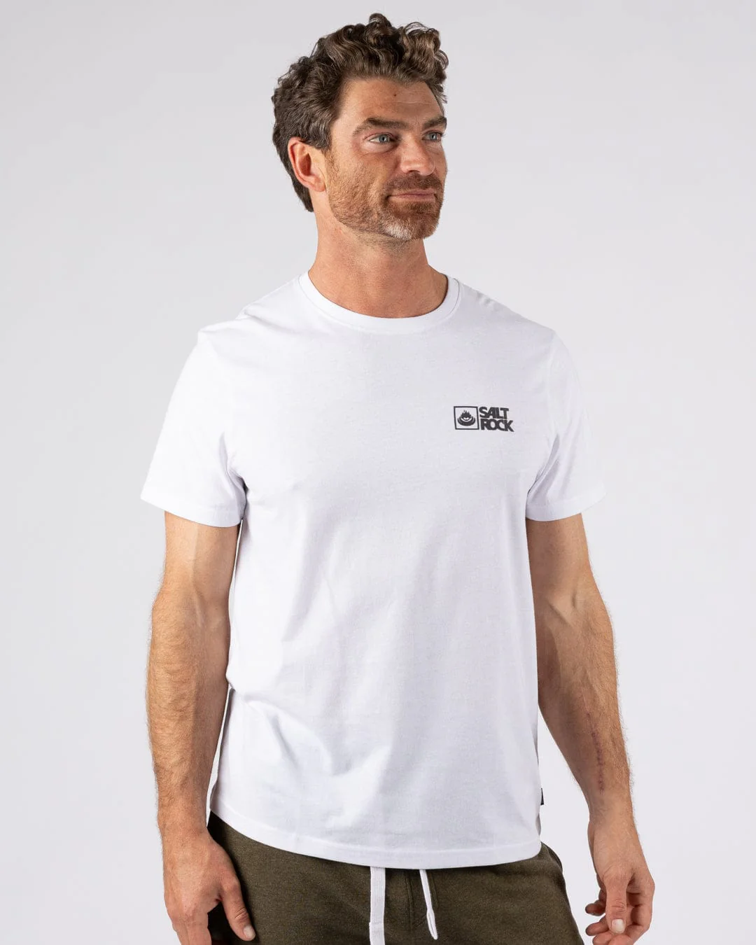 Essential Mens Short Sleeve T-Shirt in White - Image 4