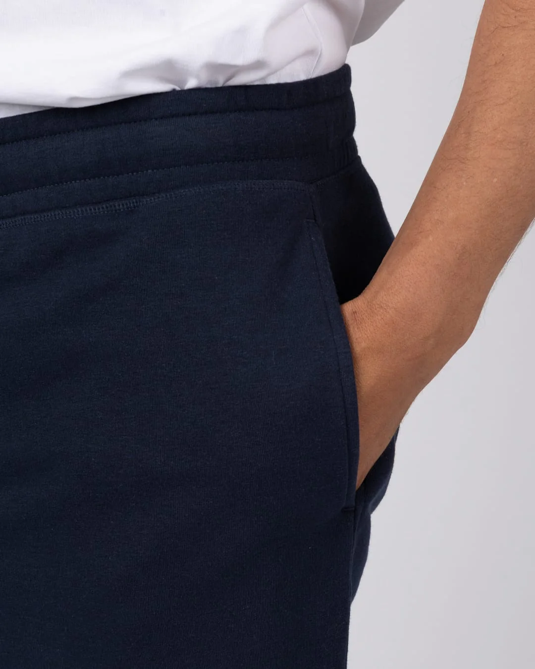 Essential Mens Sweat Shorts in Dark Blue - Image 4