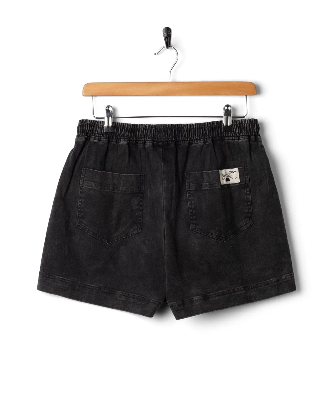 Santano Womens Short in Washed Black - Image 9