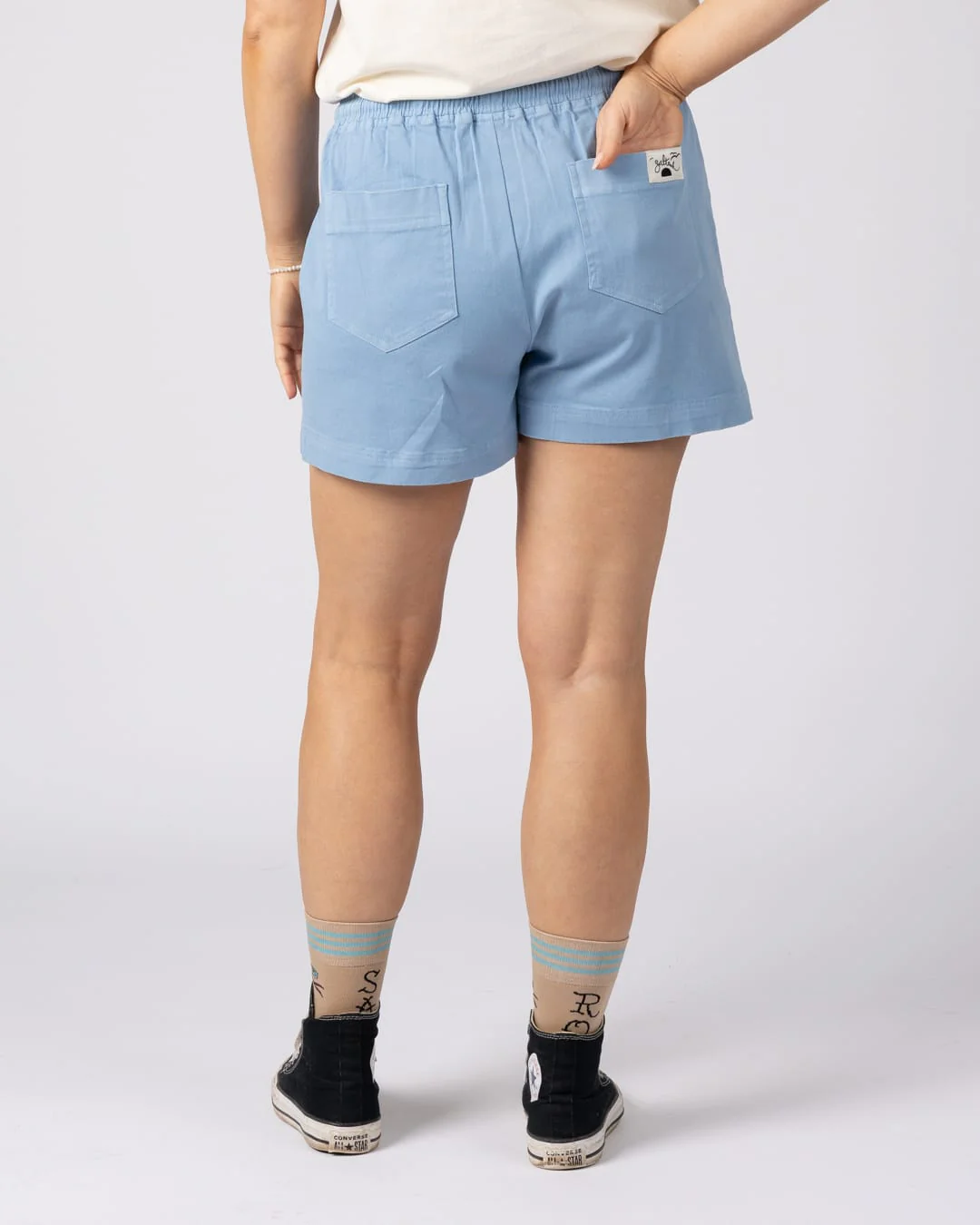 Santano Womens Short in Light Blue - Image 3