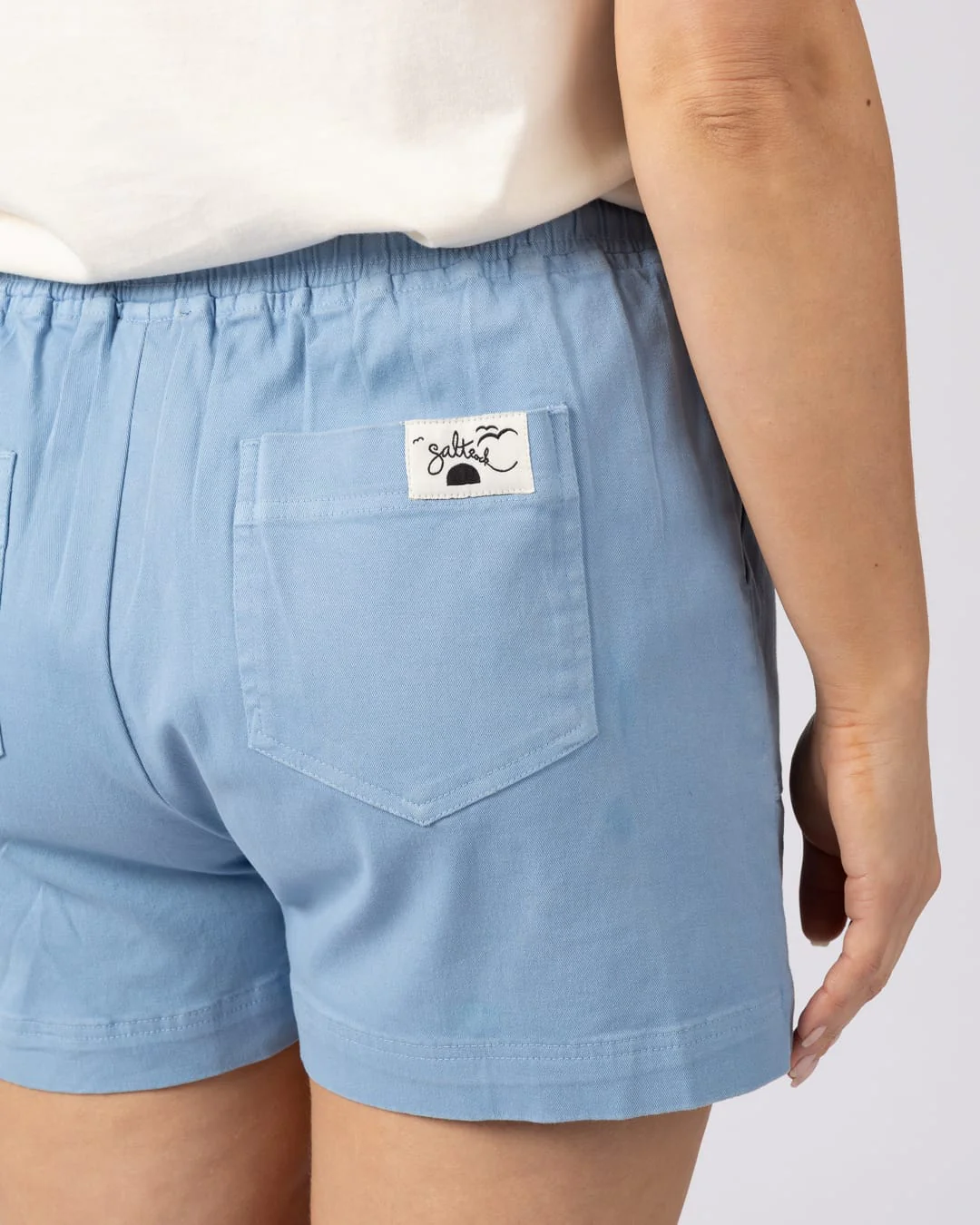 Santano Womens Short in Light Blue - Image 5