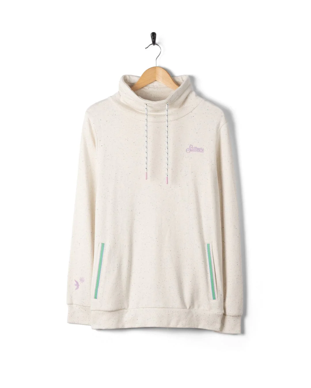 Sara Womens Sweatshirt in Cream - Image 11
