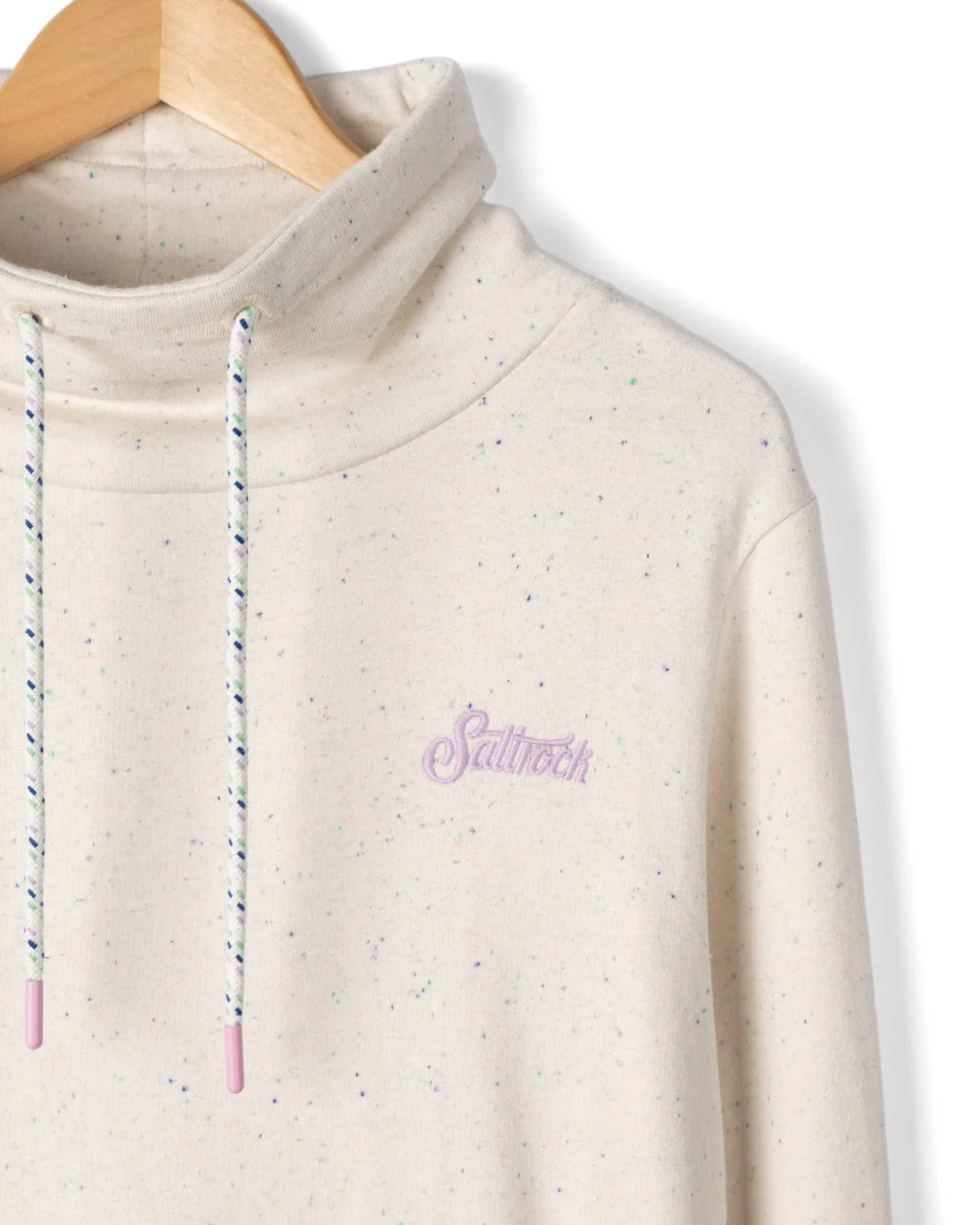 Sara Womens Sweatshirt in Cream - Image 12