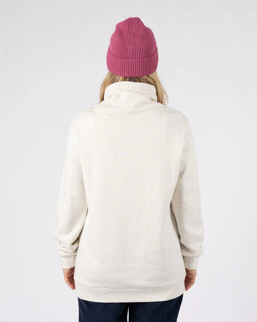 Sara Womens Sweatshirt in Cream - Image 4