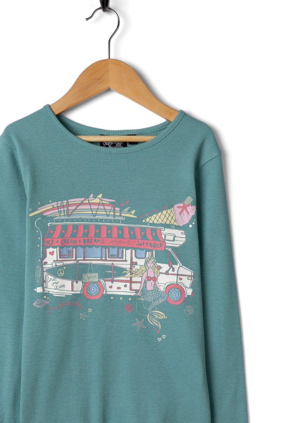 Scoop Kids Long Sleeve T-Shirt in Light Blue - Image 2