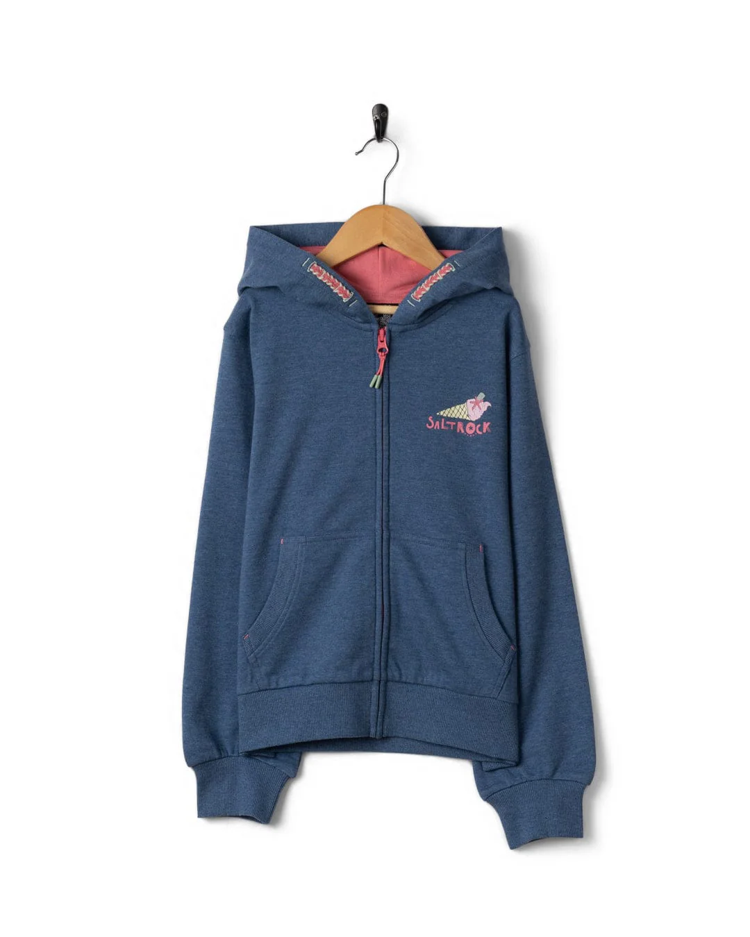 Scoop Kids Zip Hoodie in Blue - Image 2