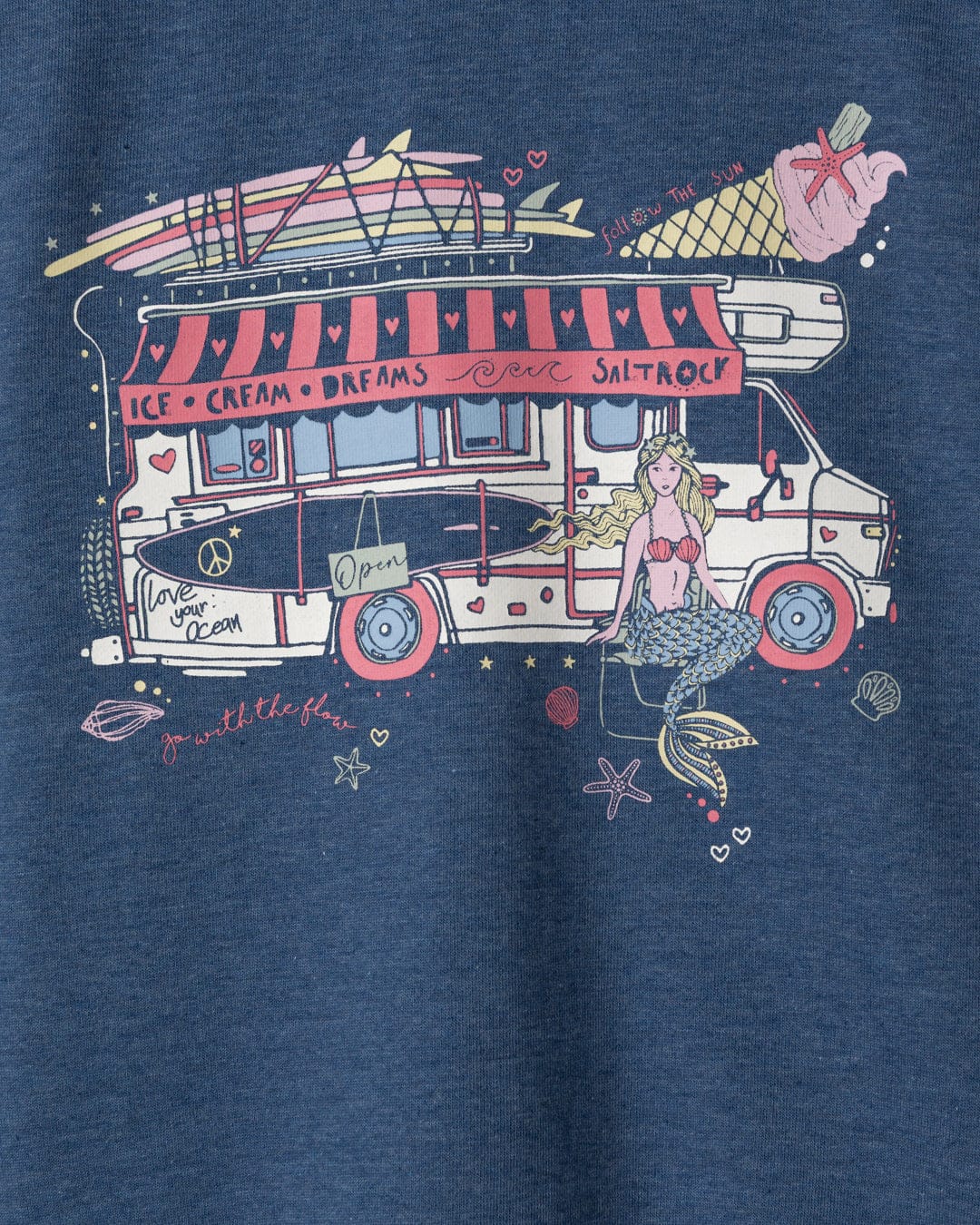 Scoop Kids Zip Hoodie in Blue - Image 3