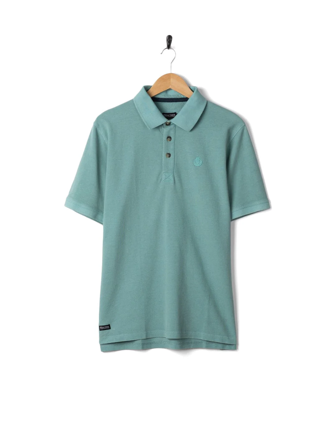 Seb Mens Short Sleeve Polo in Light Blue - Image 6