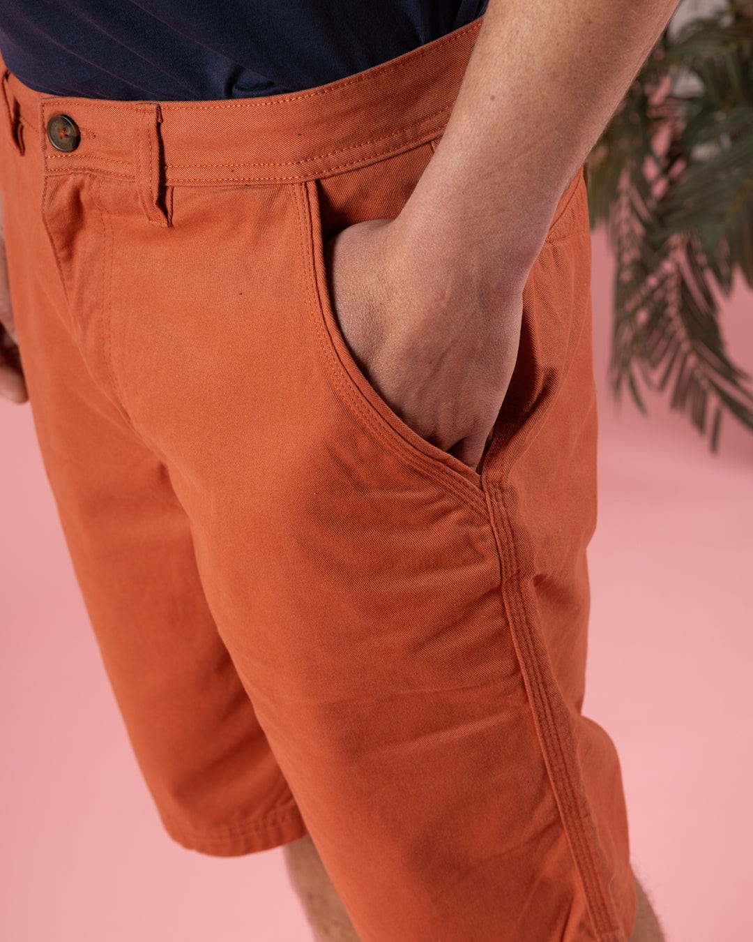 Sennen Mens Chino Short in Orange - Image 10